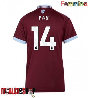 Aston Villa Pau Torres #14 Prima Maglia Femmina 2026-27 Manica Corta